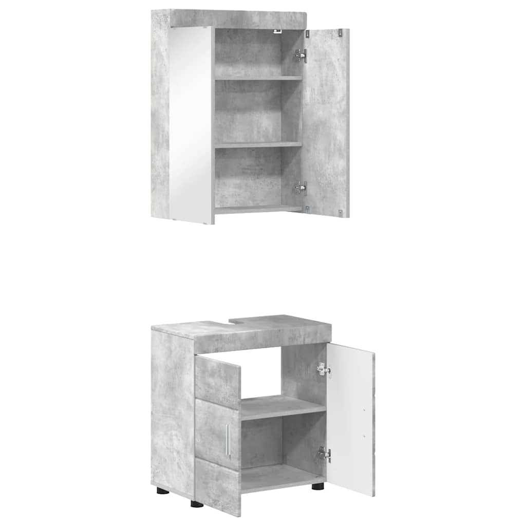 Set namještaja za kupaonicu TULUM 2 pcs Betonski sivi
