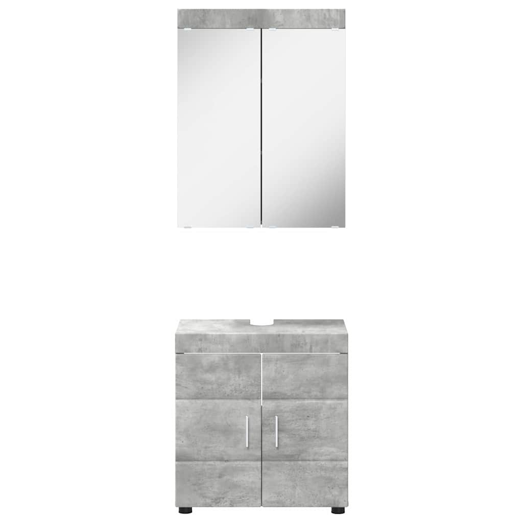 Set namještaja za kupaonicu TULUM 2 pcs Betonski sivi