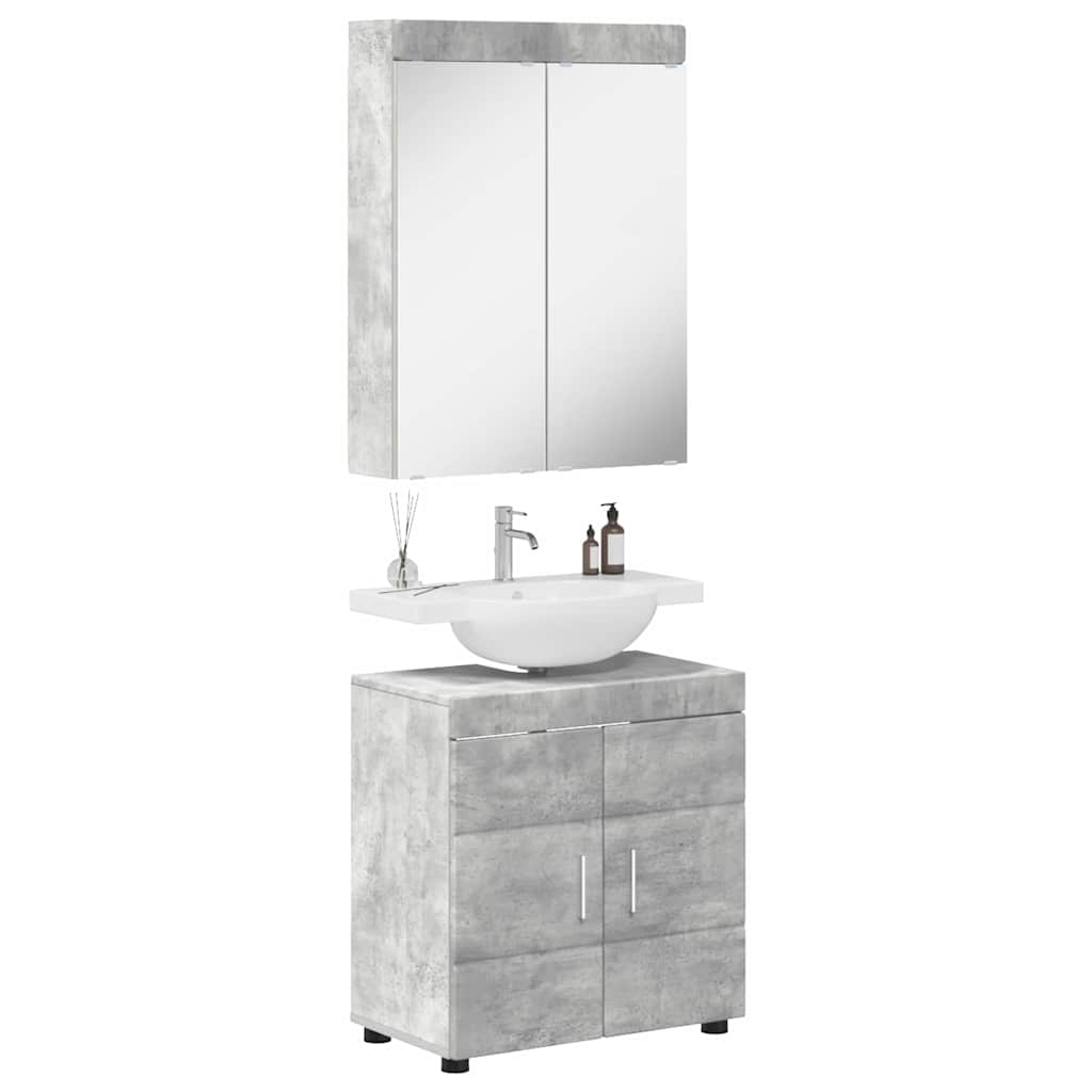 Set namještaja za kupaonicu TULUM 2 pcs Betonski sivi