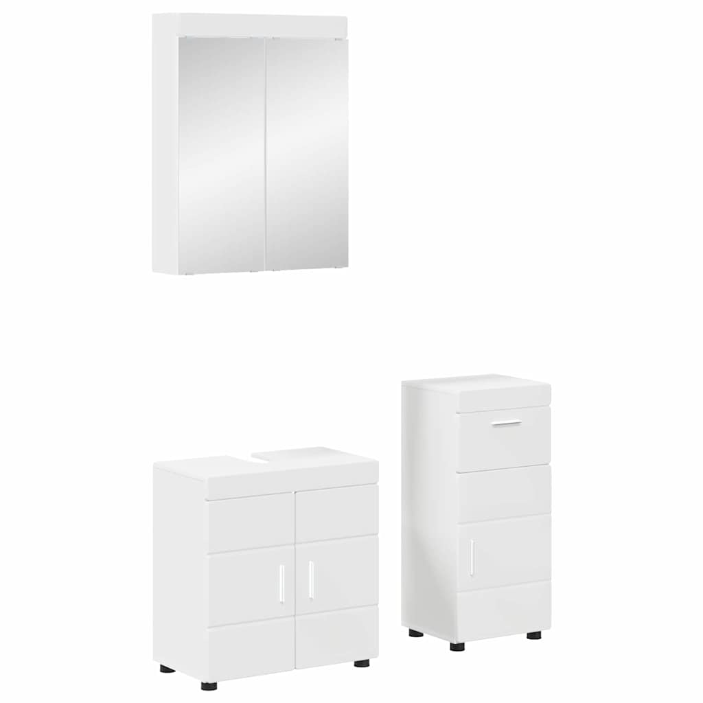Set namještaja za kupaonicu TULUM 3 pcs Bijelo 60 x 34 x 63 cm