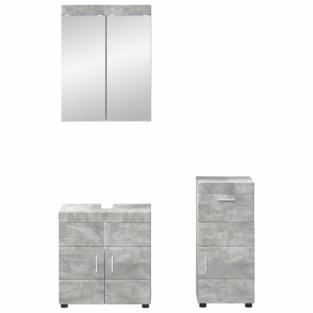 Set namještaja za kupaonicu TULUM 3 pcs Betonski sivi