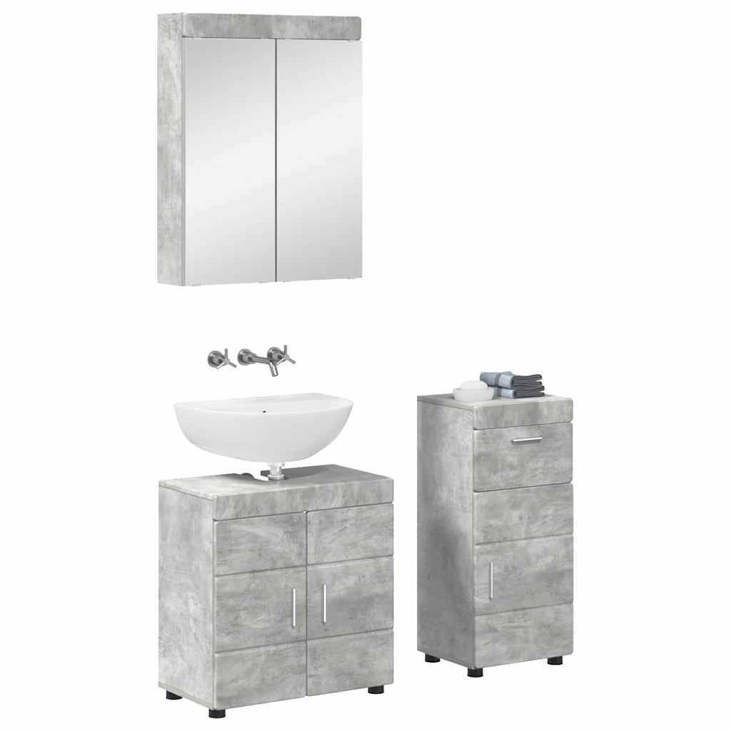 Set namještaja za kupaonicu TULUM 3 pcs Betonski sivi