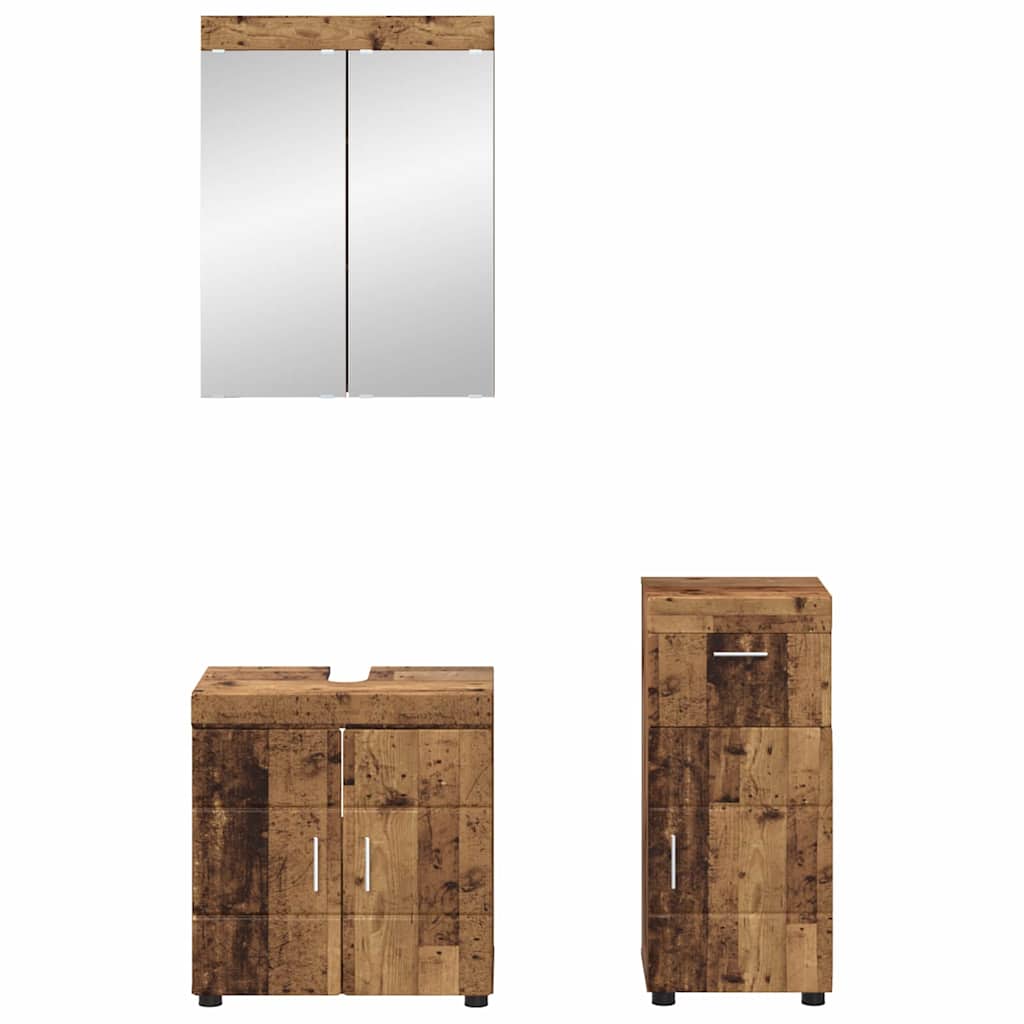 Set namještaja za kupaonicu TULUM 3 pcs Staro drvo