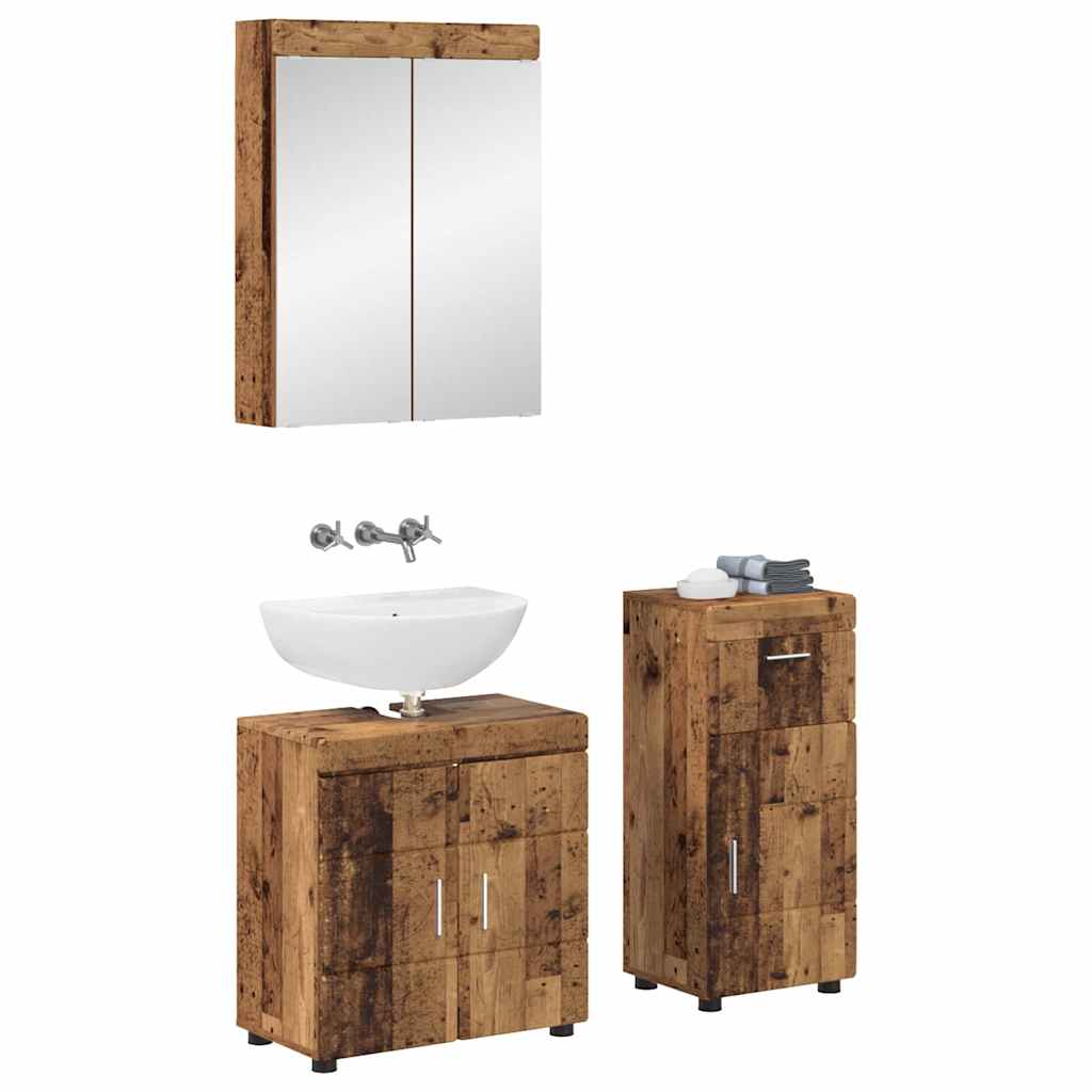 Set namještaja za kupaonicu TULUM 3 pcs Staro drvo