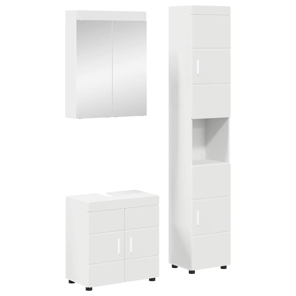 Set namještaja za kupaonicu TULUM 3 pcs Bijelo 60 x 34 x 63 cm