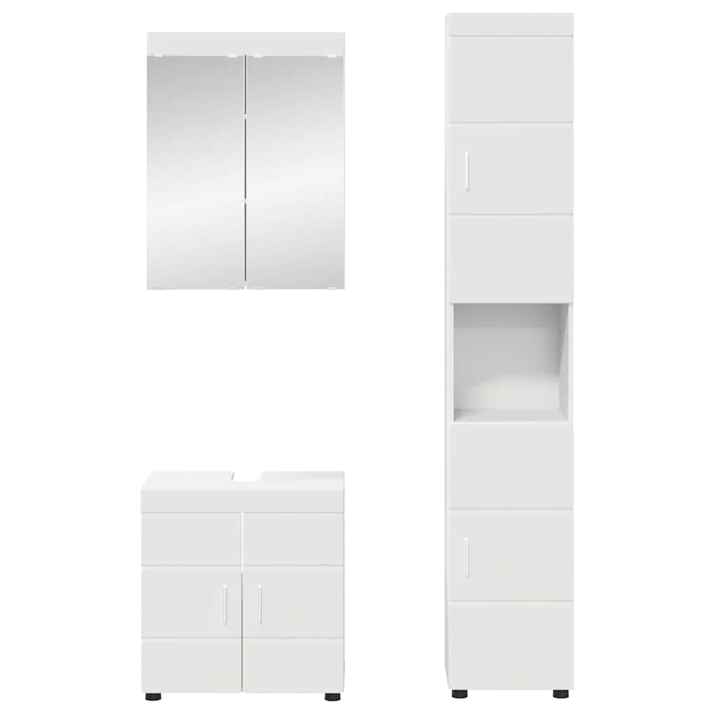 Set namještaja za kupaonicu TULUM 3 pcs Bijelo 60 x 34 x 63 cm