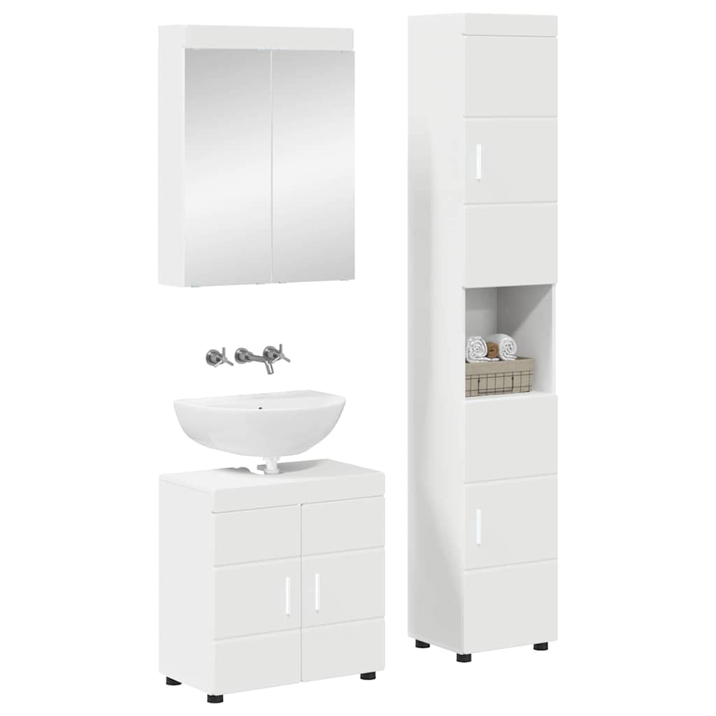 Set namještaja za kupaonicu TULUM 3 pcs Bijelo 60 x 34 x 63 cm
