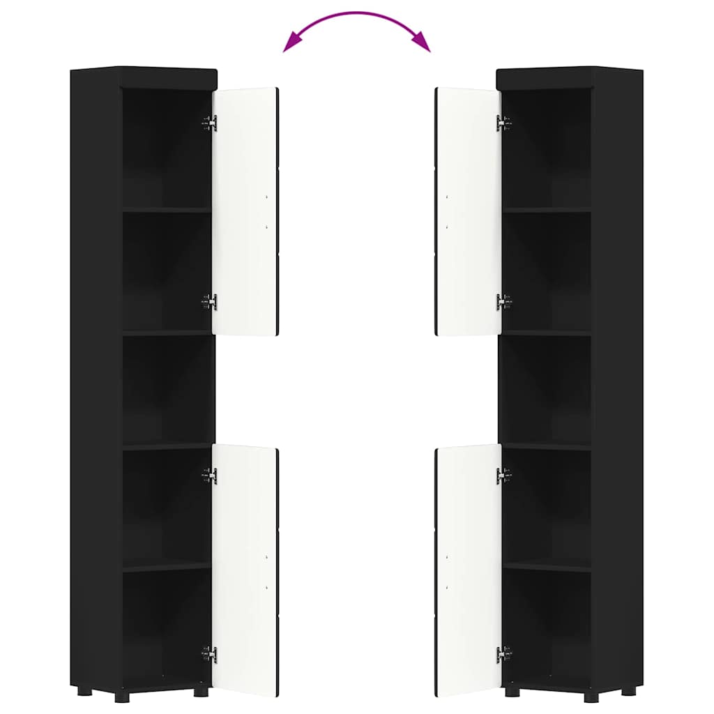 Set namještaja za kupaonicu TULUM 3 pcs Crna 60 x 34 x 63 cm