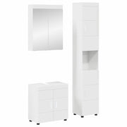 Set namještaja za kupaonicu TULUM 3 pcs Visoki sjaj bijela