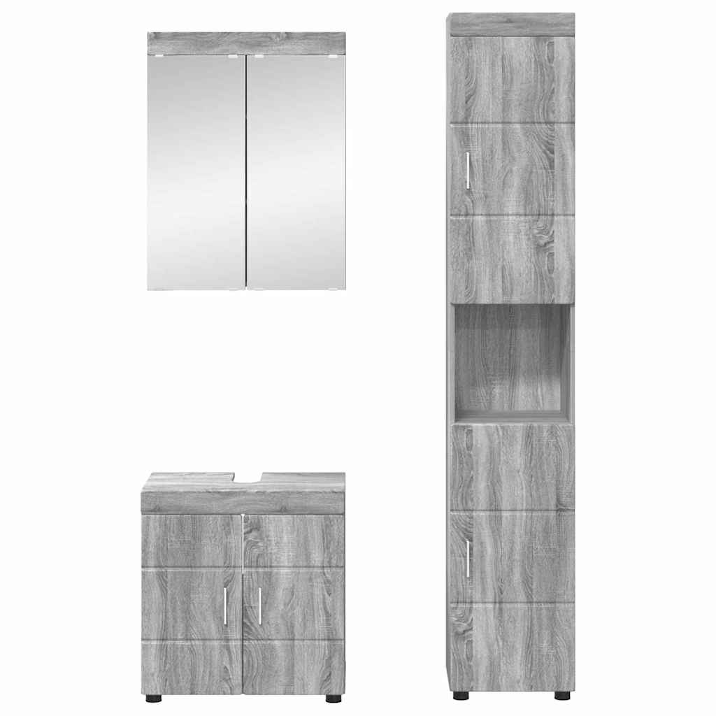 Set namještaja za kupaonicu TULUM 3 pcs Siva Sonoma
