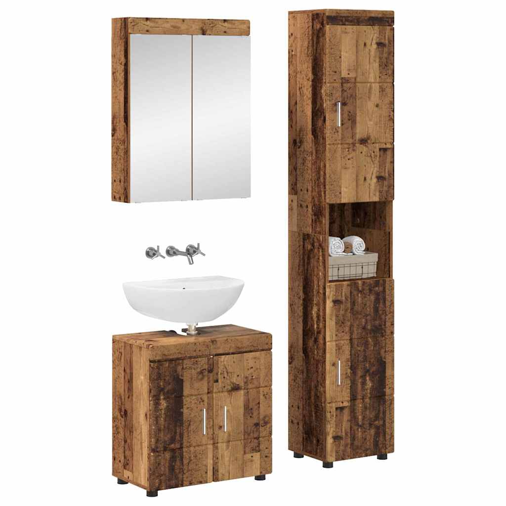 Set namještaja za kupaonicu TULUM 3 pcs Staro drvo
