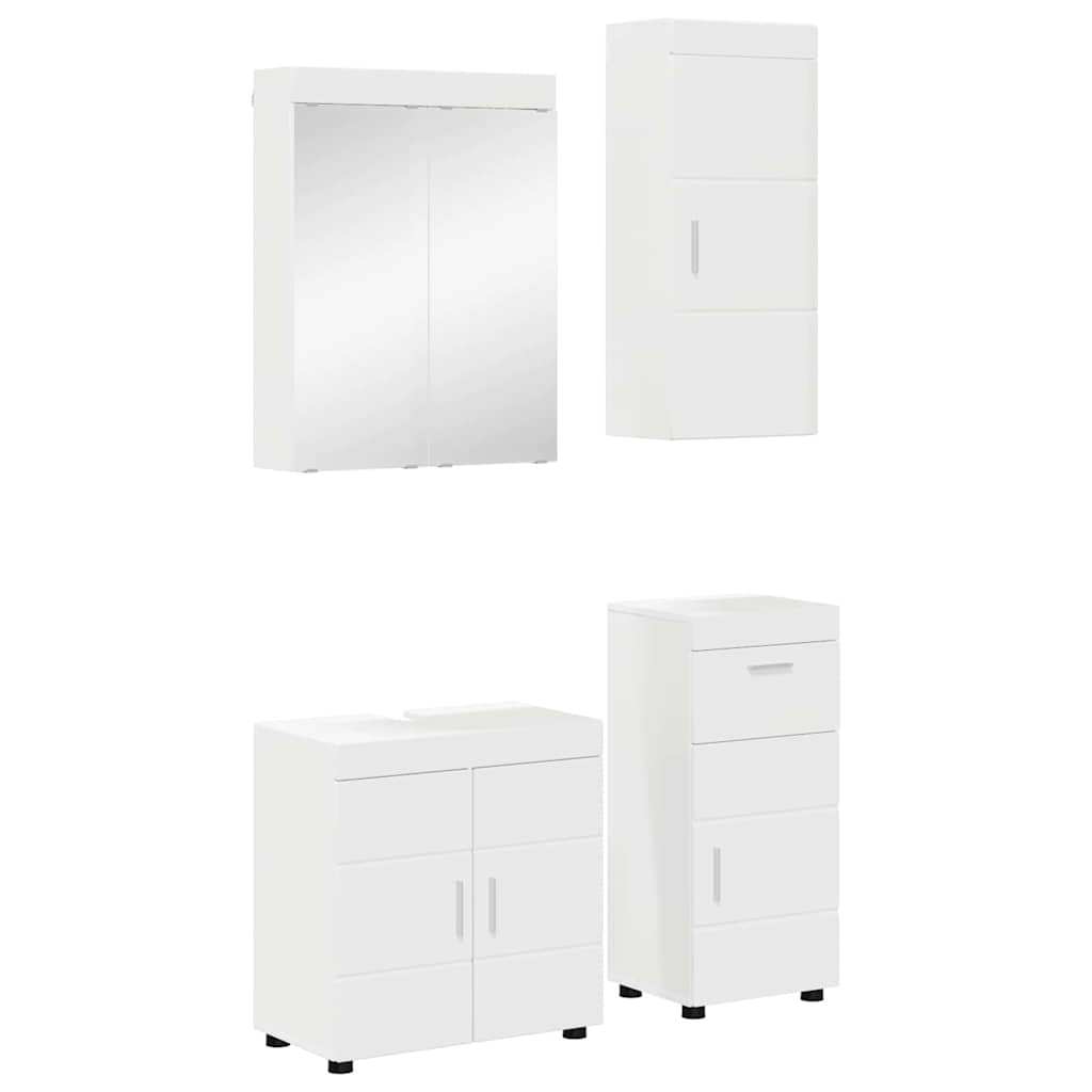 Set namještaja za kupaonicu TULUM 4 pcs Bijelo 60 x 34 x 63 cm