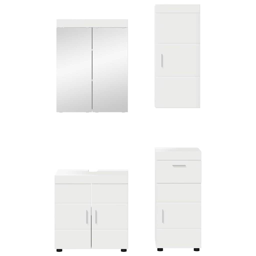 Set namještaja za kupaonicu TULUM 4 pcs Bijelo 60 x 34 x 63 cm