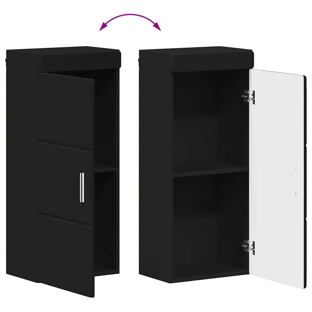 Set namještaja za kupaonicu TULUM 4 pcs Crna 60 x 34 x 63 cm