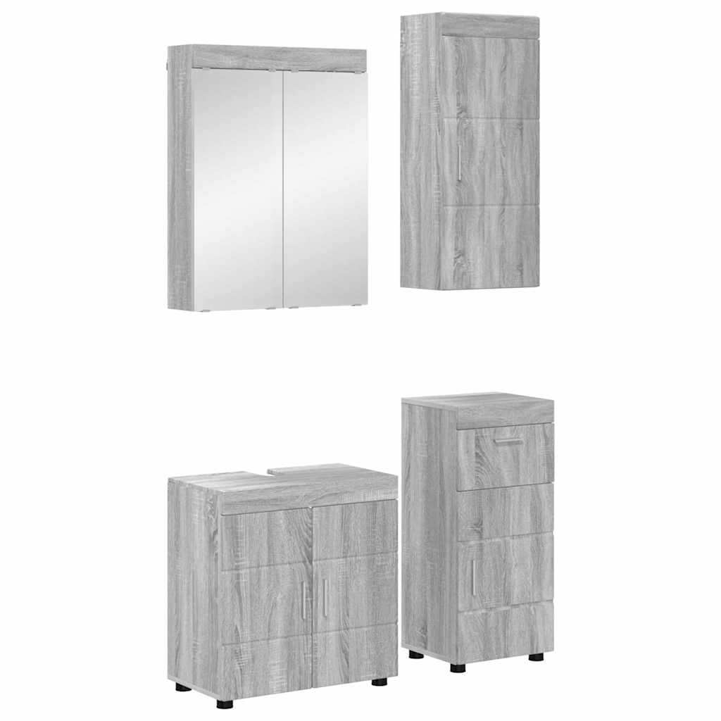 Set namještaja za kupaonicu TULUM 4 pcs Siva Sonoma