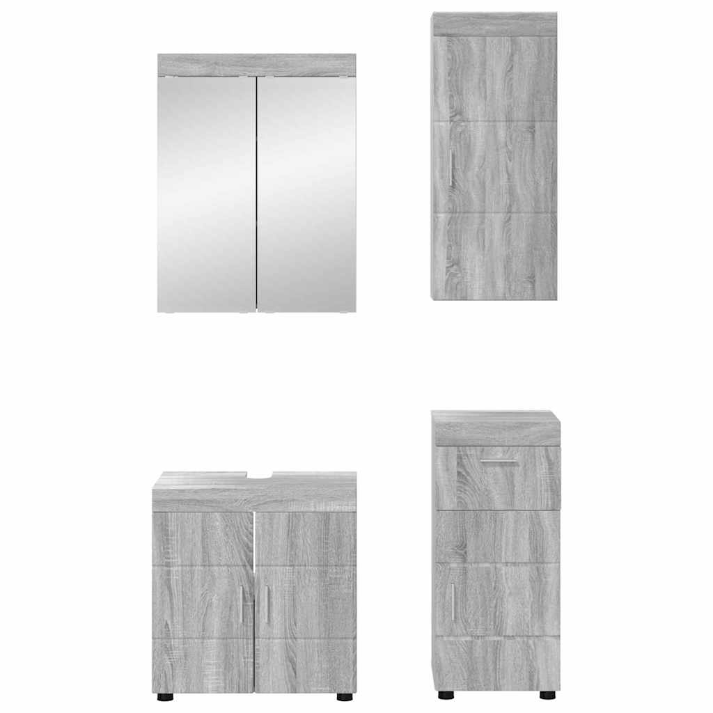 Set namještaja za kupaonicu TULUM 4 pcs Siva Sonoma