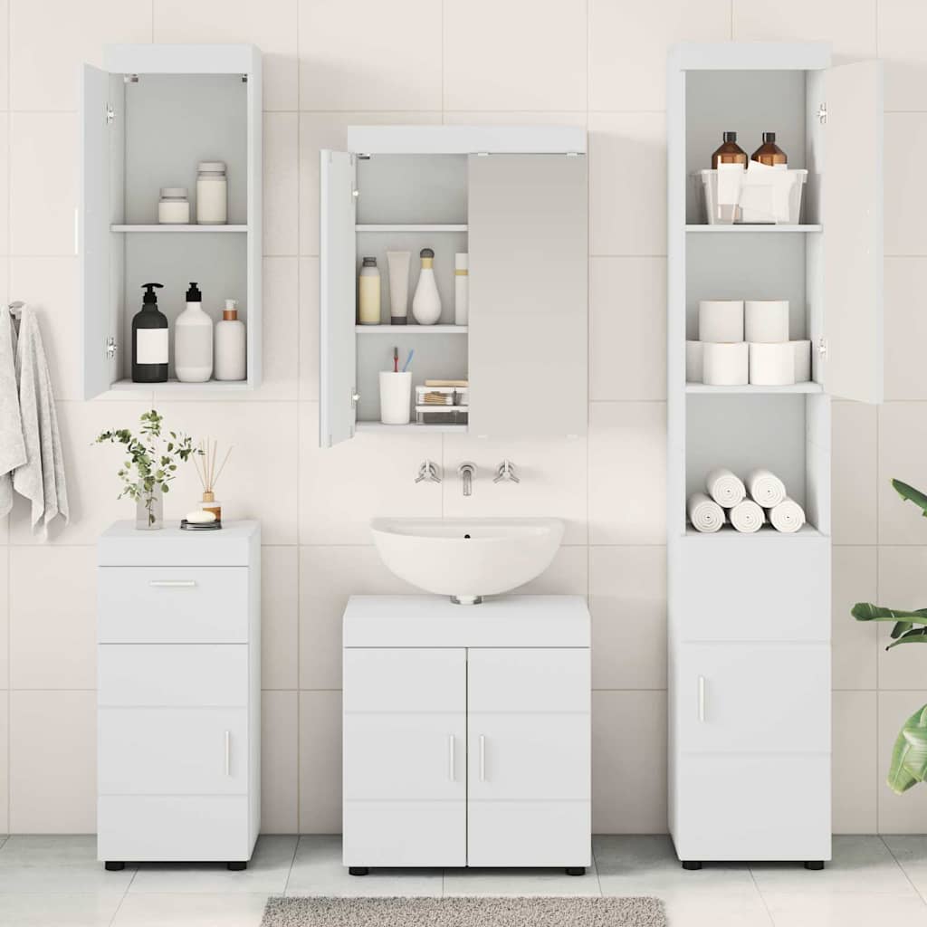 Set namještaja za kupaonicu TULUM 5 pcs Bijelo 60 x 34 x 63 cm