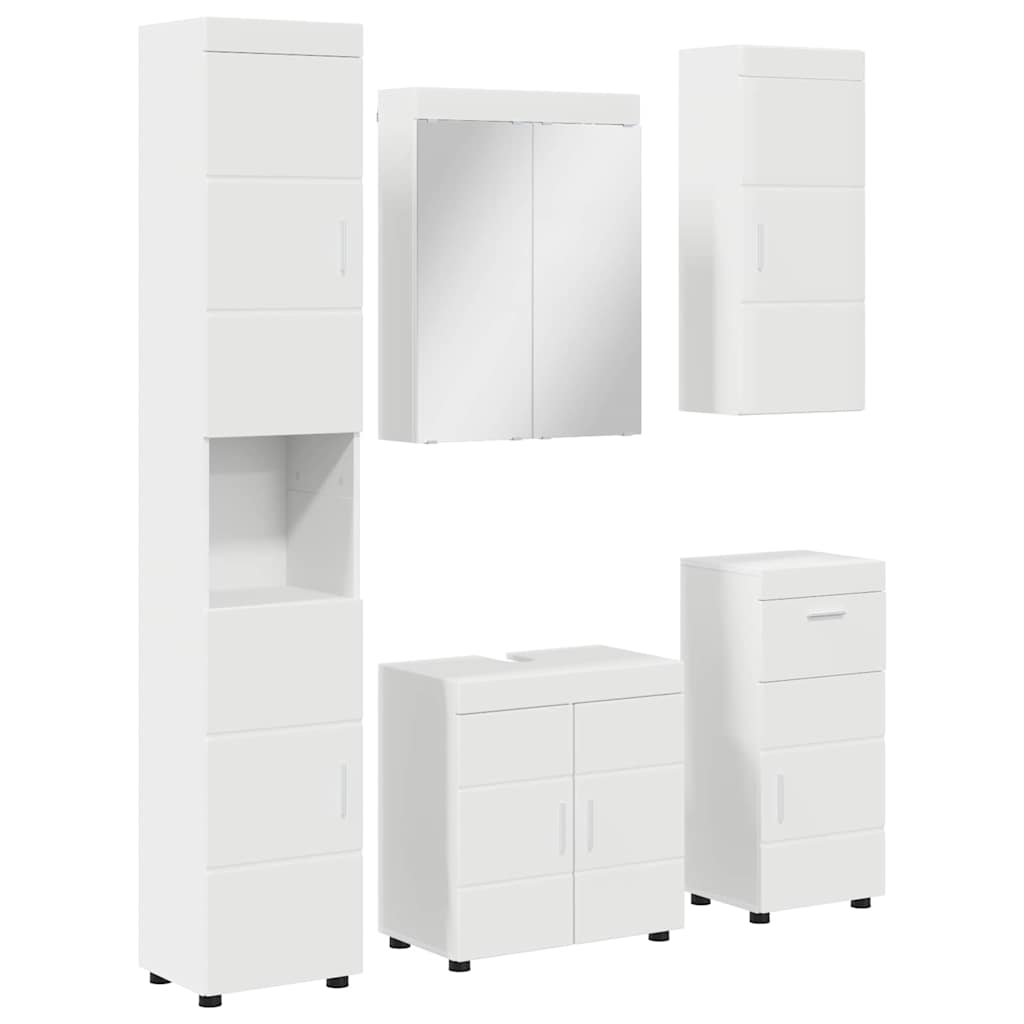 Set namještaja za kupaonicu TULUM 5 pcs Bijelo 60 x 34 x 63 cm