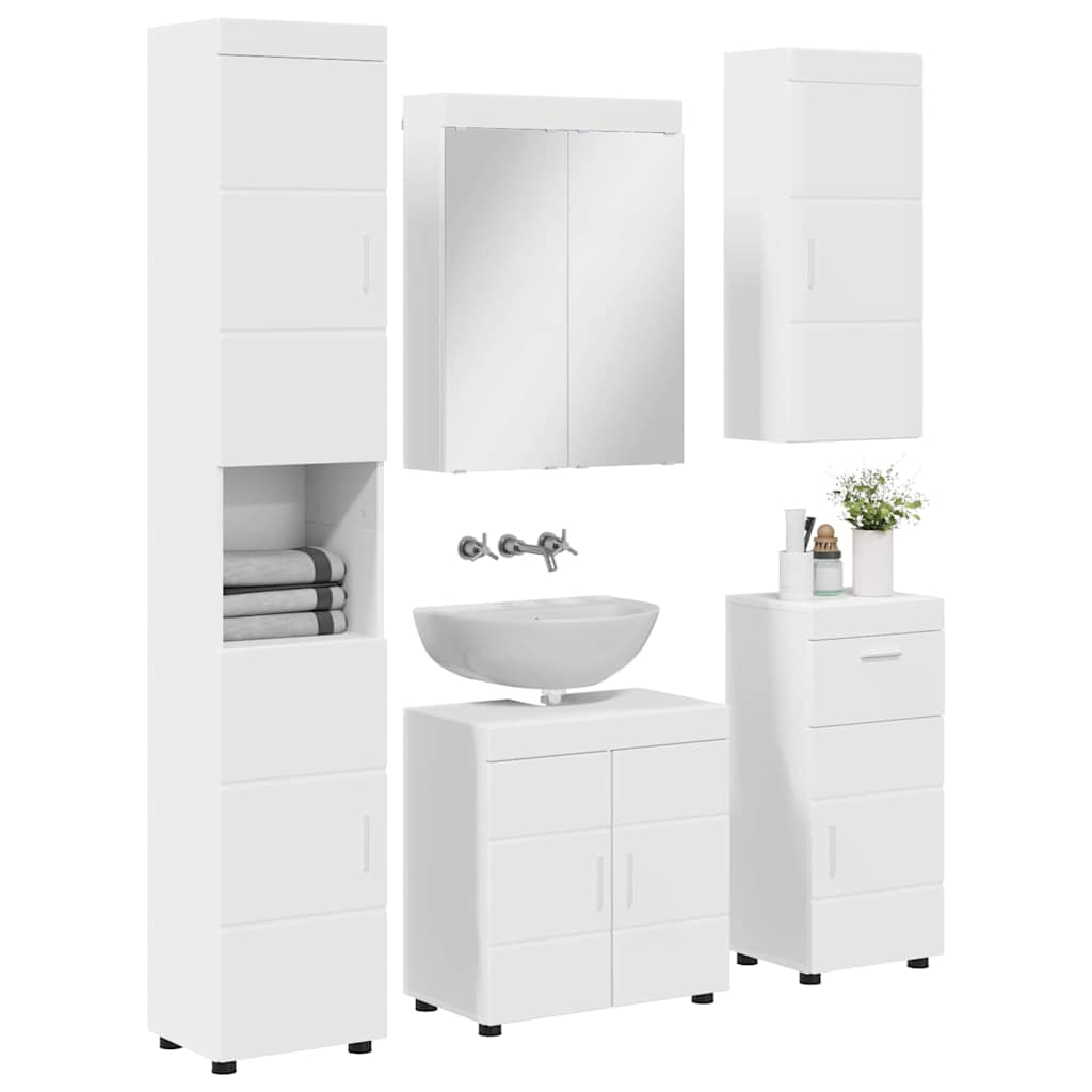 Set namještaja za kupaonicu TULUM 5 pcs Bijelo 60 x 34 x 63 cm