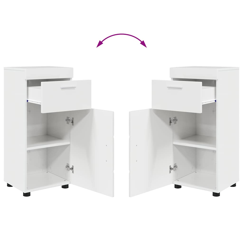 Set namještaja za kupaonicu TULUM 5 pcs Visoki sjaj bijela