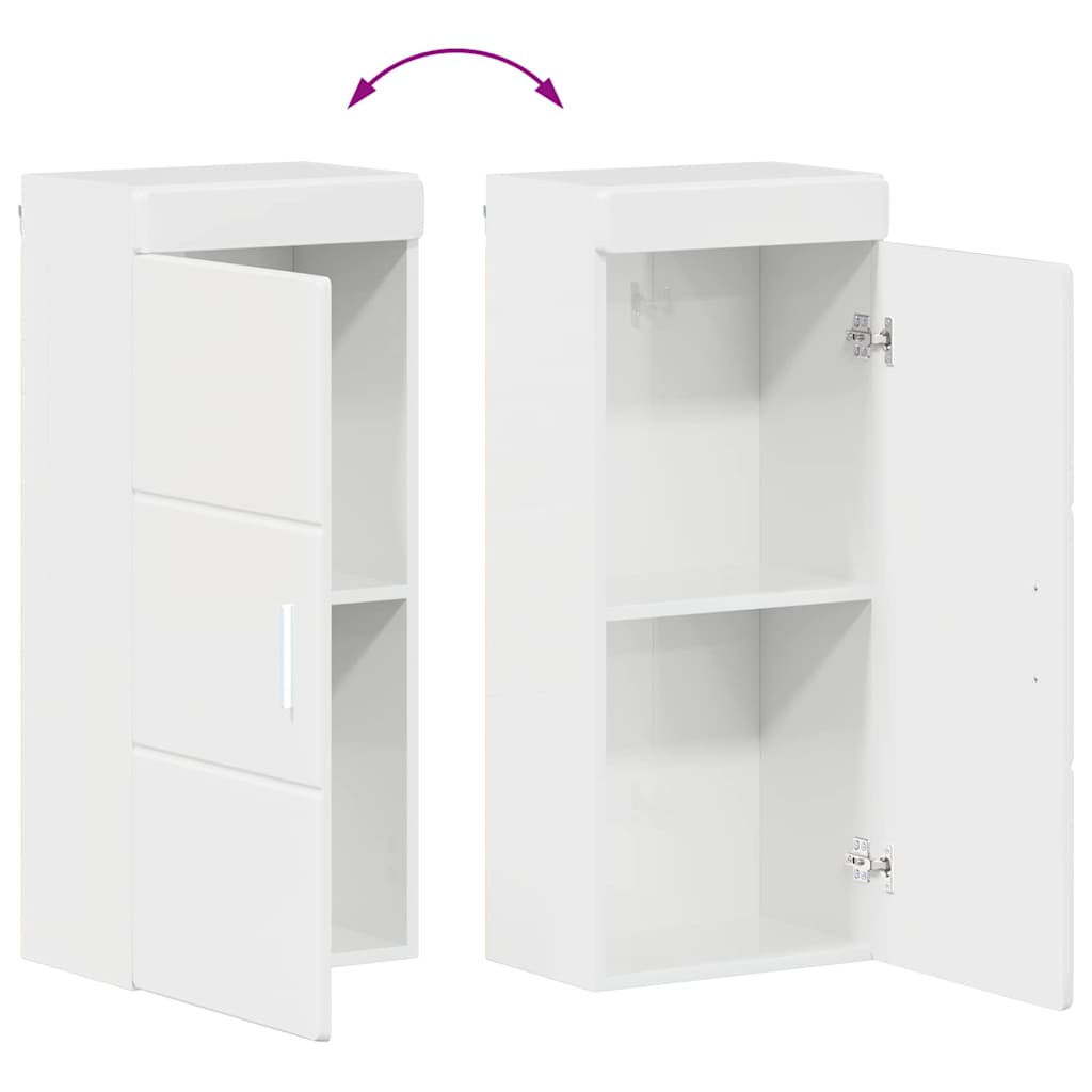 Set namještaja za kupaonicu TULUM 5 pcs Visoki sjaj bijela