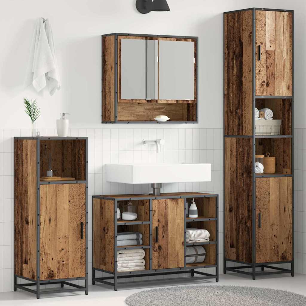 Set namještaja za kupaonicu Staro drvo 35 x 37,5 x 188,5 cm