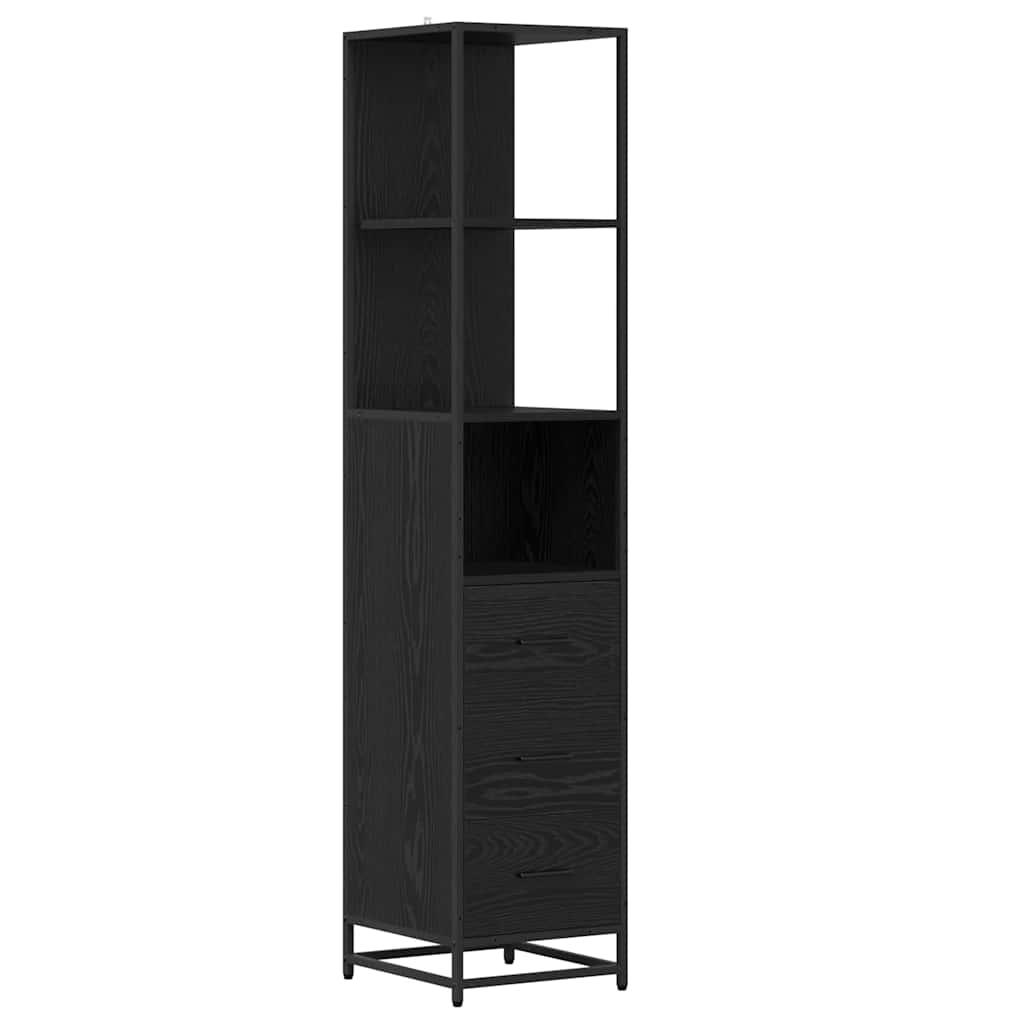Set namještaja za kupaonicu 4 kom. Crni hrast 80 x 33 x 60 cm