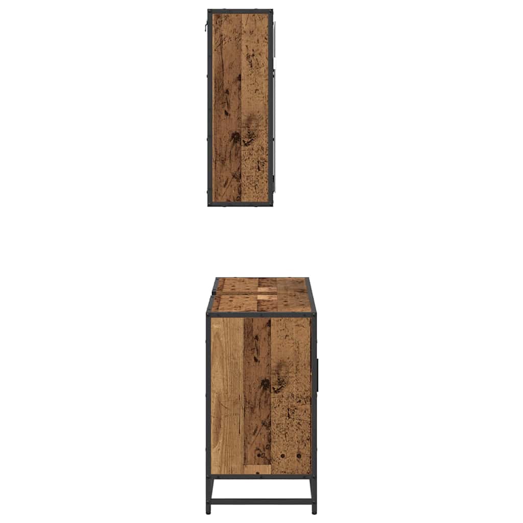 Set namještaja za kupaonicu 2 pcs Staro drvo Konstruirano drvo