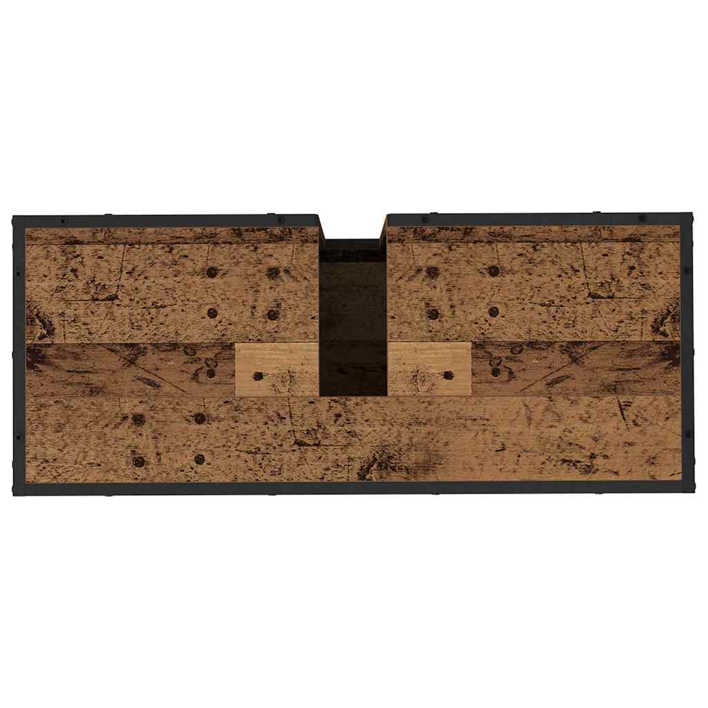 Set namještaja za kupaonicu 2 pcs Staro drvo Konstruirano drvo