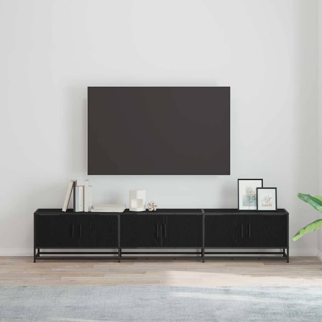 TV Jedinice 2 pcs Crni hrast 210 x 35 x 41 cm Konstruirano drvo