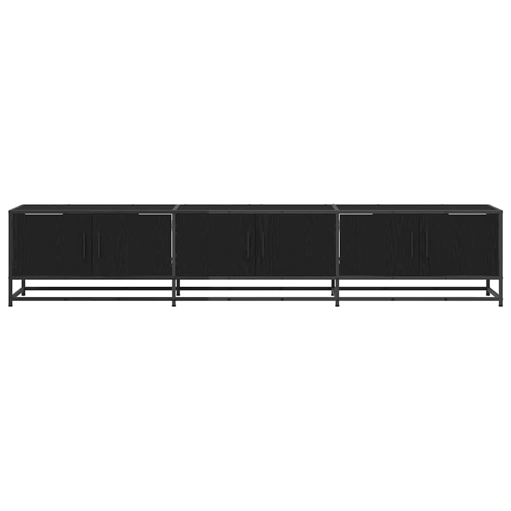 TV Jedinice 2 pcs Crni hrast 210 x 35 x 41 cm Konstruirano drvo