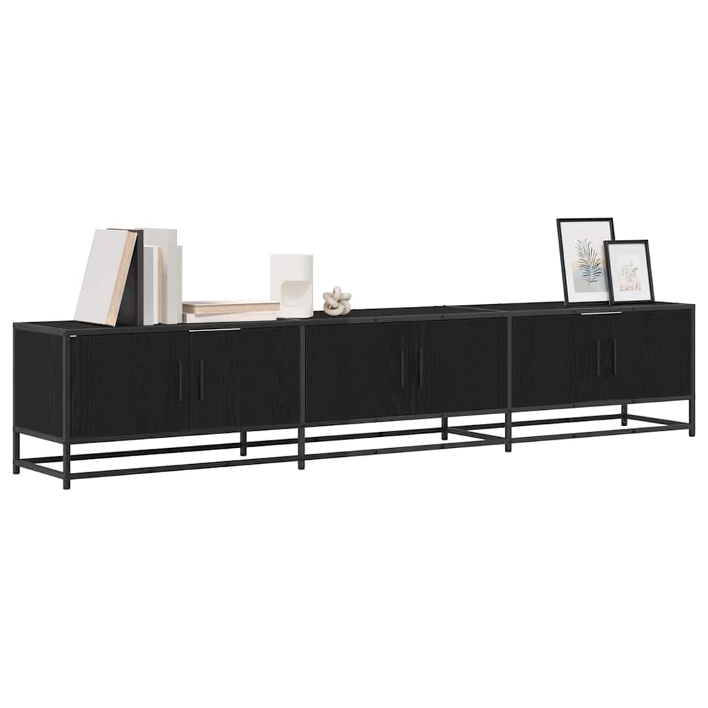 TV Jedinice 2 pcs Crni hrast 210 x 35 x 41 cm Konstruirano drvo
