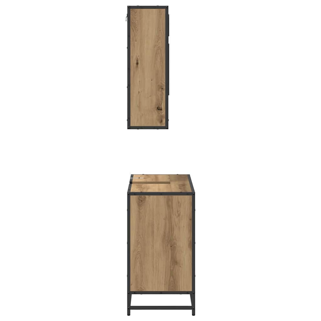 Set namještaja za kupaonicu s ladicama 2 pcs Umjetnički hrast