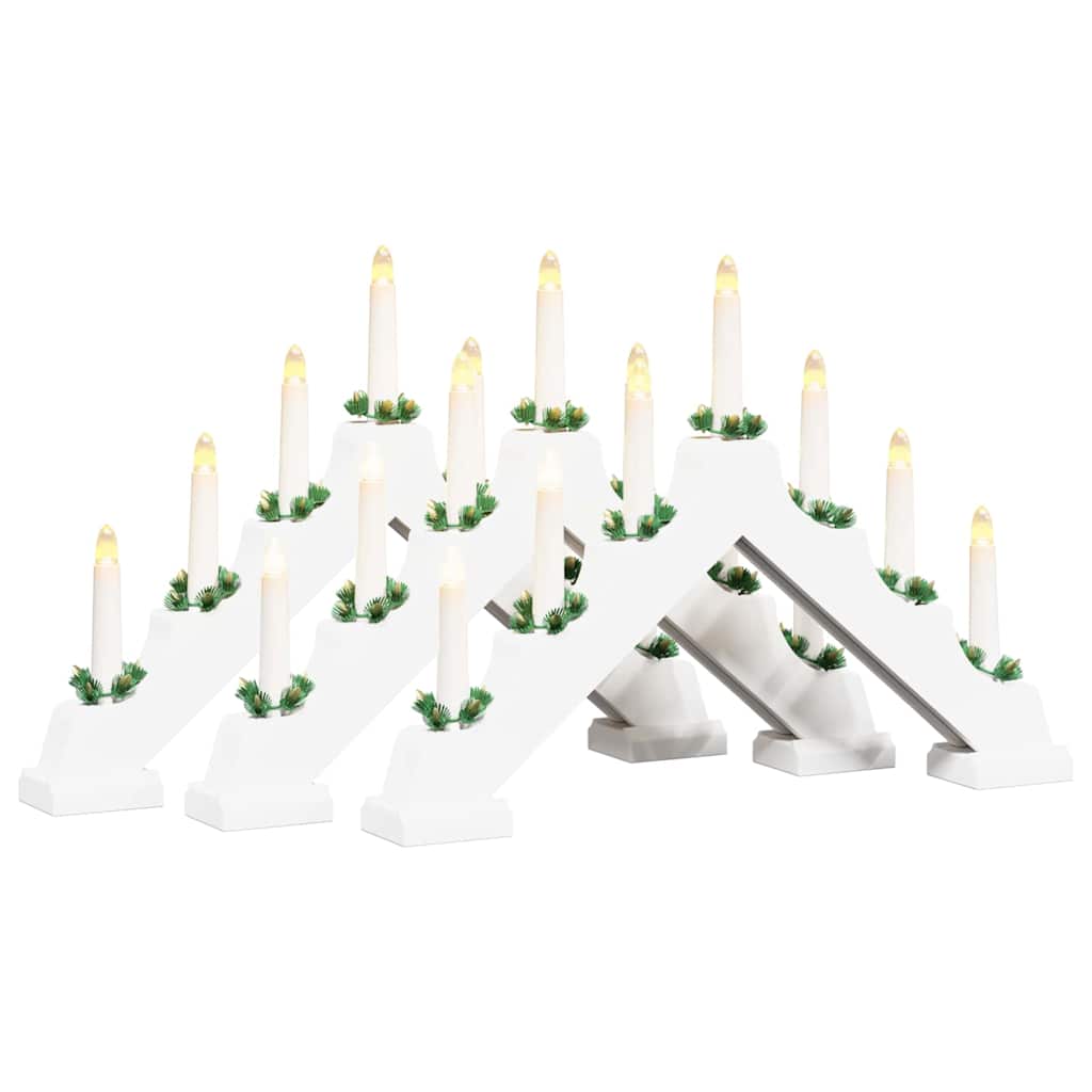Most sa božićnim svijećama 3 kom. 7 LED lampica Topla bijela
