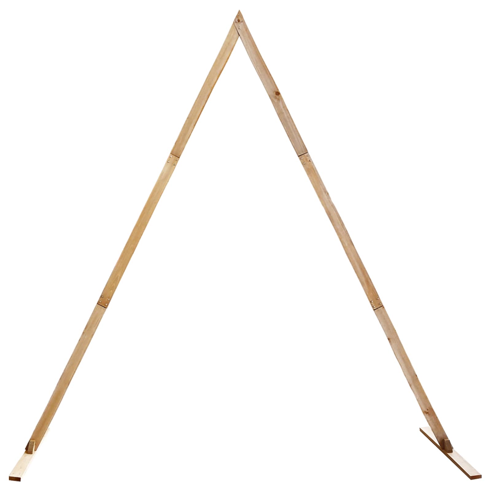 Vjenčani luk Svijetlosmeđa 202 x 95 x 254 cm Čvrsto borovo drvo