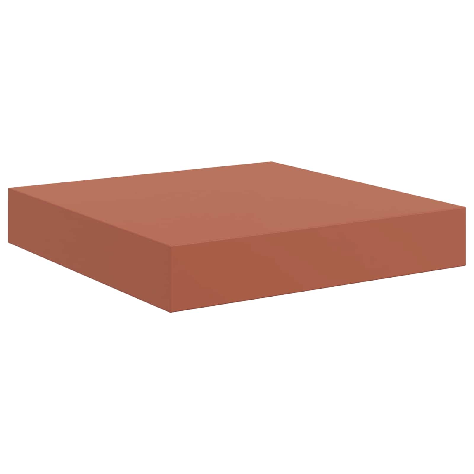 Polica na zidu 2 pcs Crvena 23 x 23,5 x 4 cm Konstruirano drvo