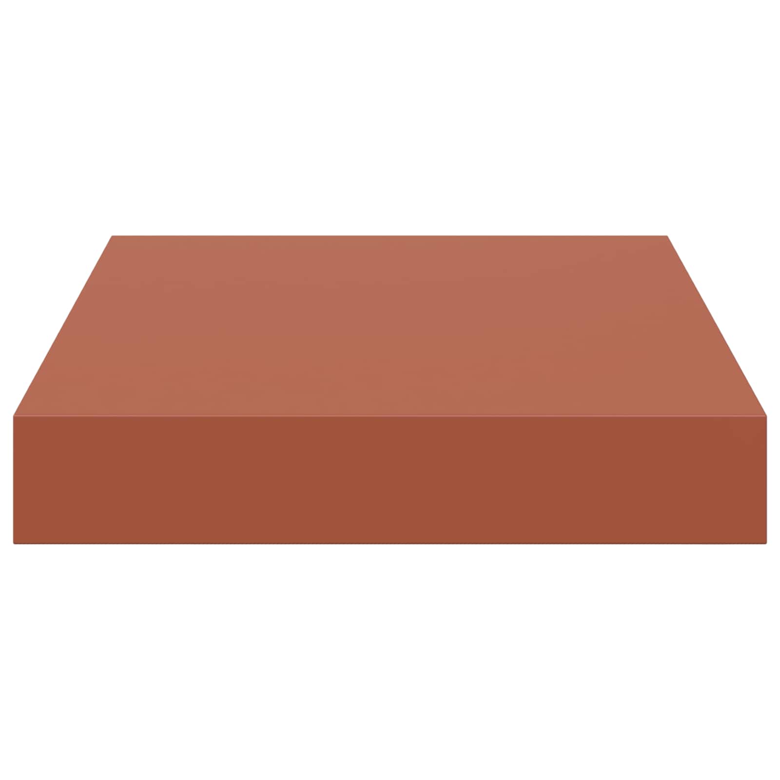 Polica na zidu 2 pcs Crvena 23 x 23,5 x 4 cm Konstruirano drvo