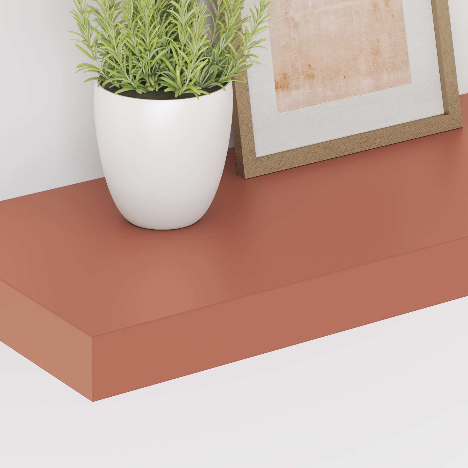 Polica na zidu 4 pcs Crvena 50 x 23 x 4 cm Konstruirano drvo