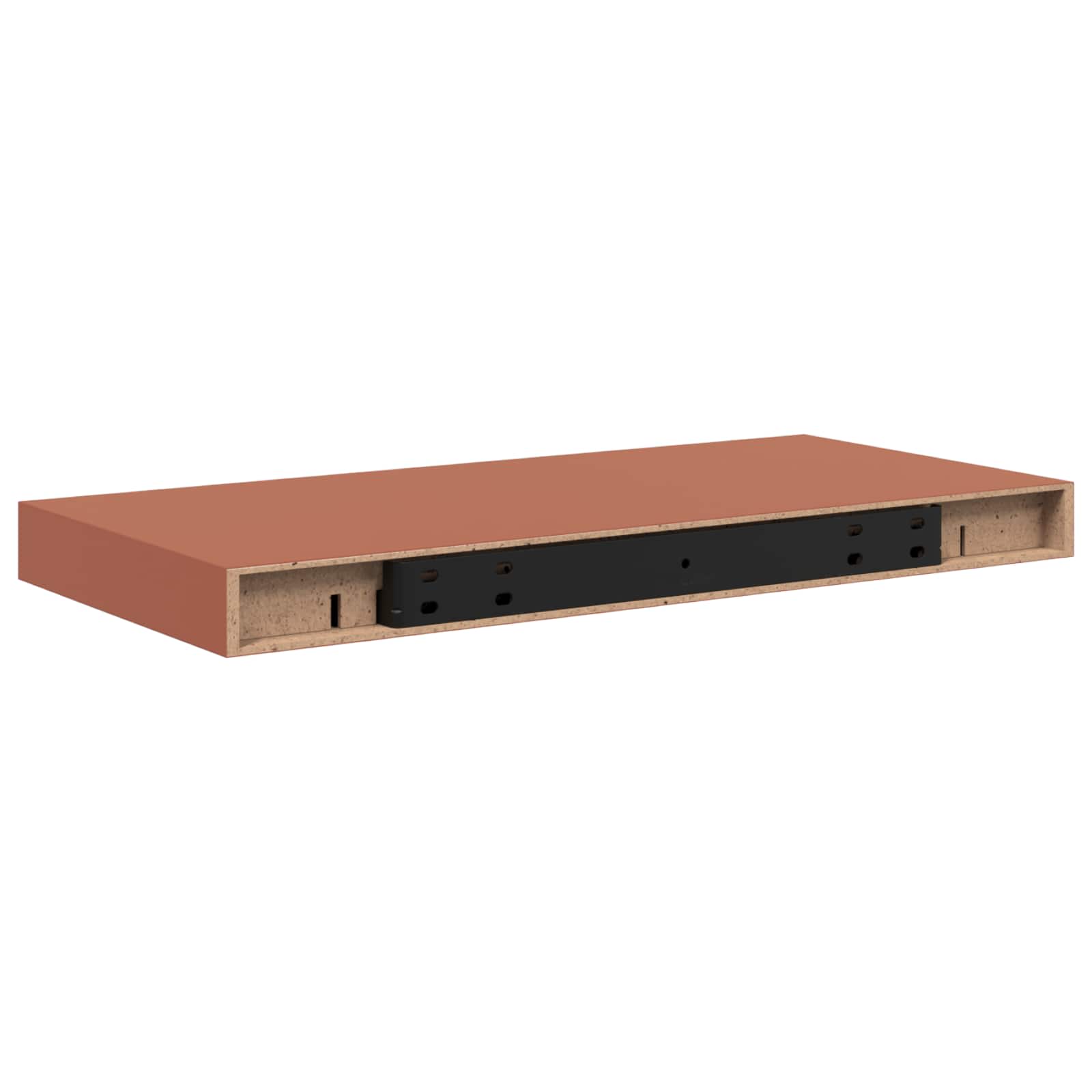Polica na zidu 4 pcs Crvena 50 x 23 x 4 cm Konstruirano drvo