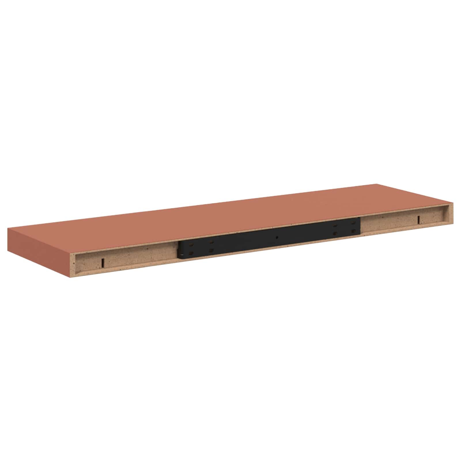 Polica na zidu 2 pcs Crvena 90 x 23,5 x 4 cm Konstruirano drvo