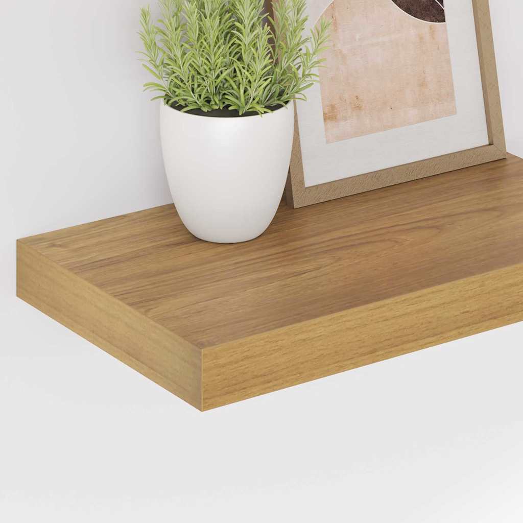 Polica na zidu 4 pcs Smeđa 40 x 23,5 x 4 cm Konstruirano drvo