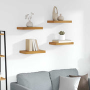 Polica na zidu 4 pcs Smeđa 40 x 23,5 x 4 cm Konstruirano drvo