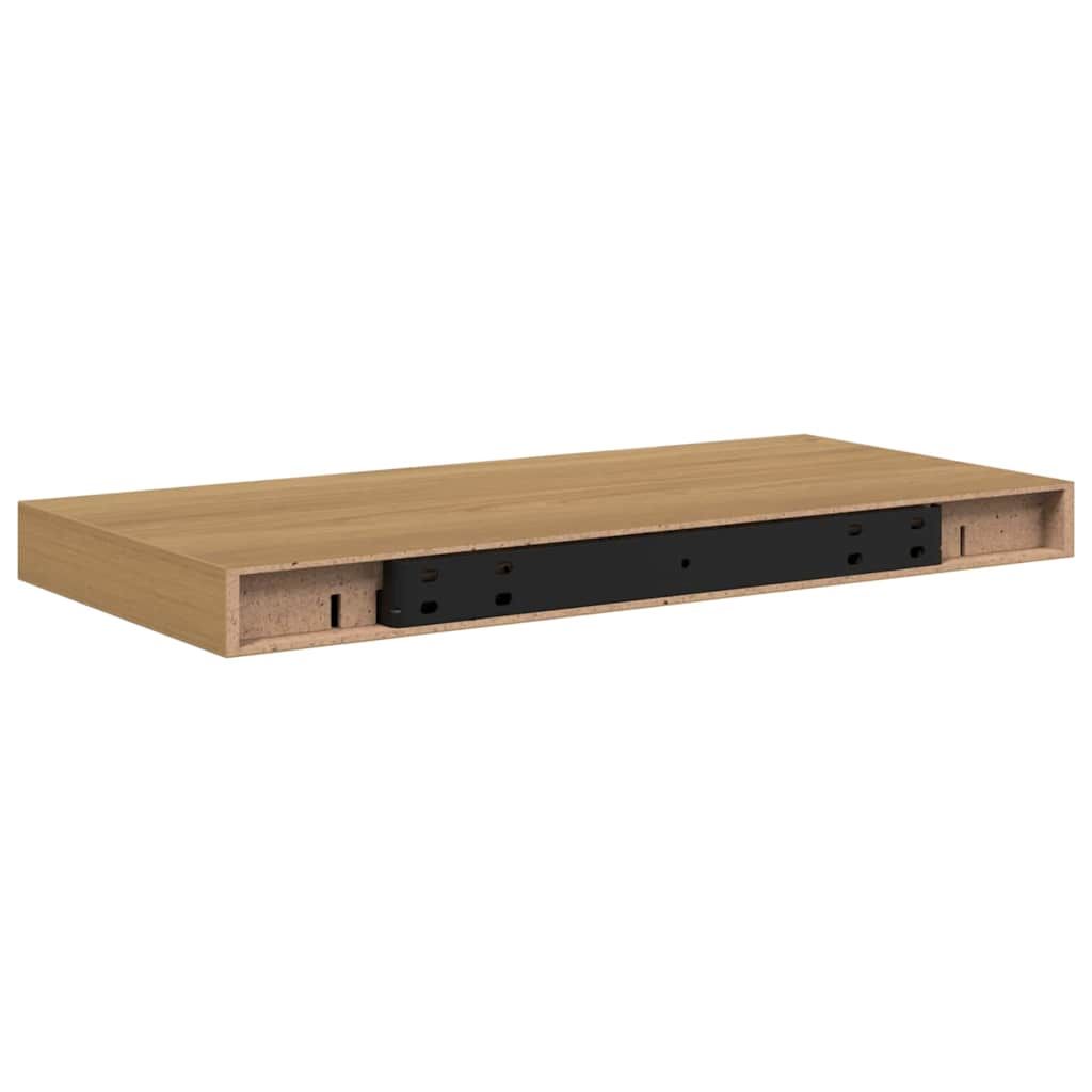 Polica na zidu 4 pcs Smeđa 50 x 23 x 4 cm Konstruirano drvo