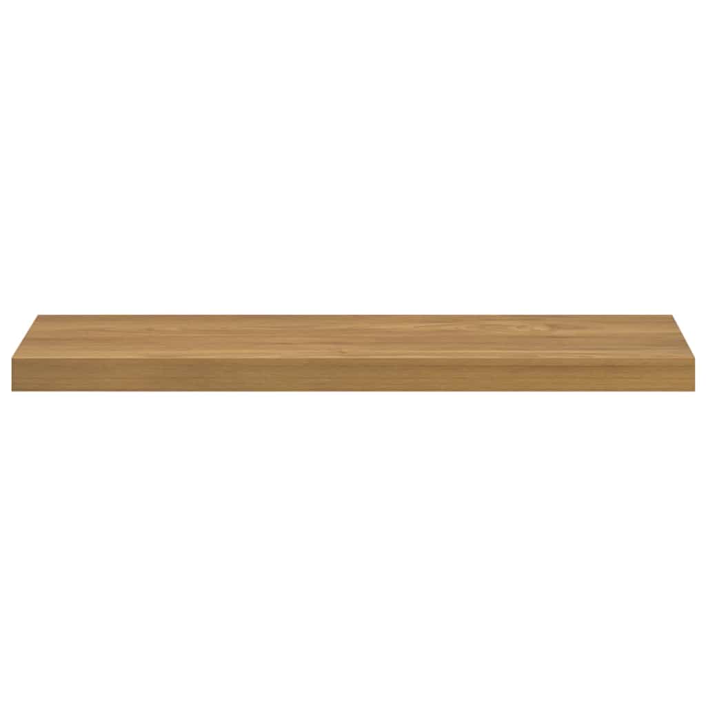 Polica na zidu 2 pcs Smeđa 80 x 23,5 x 4 cm Konstruirano drvo
