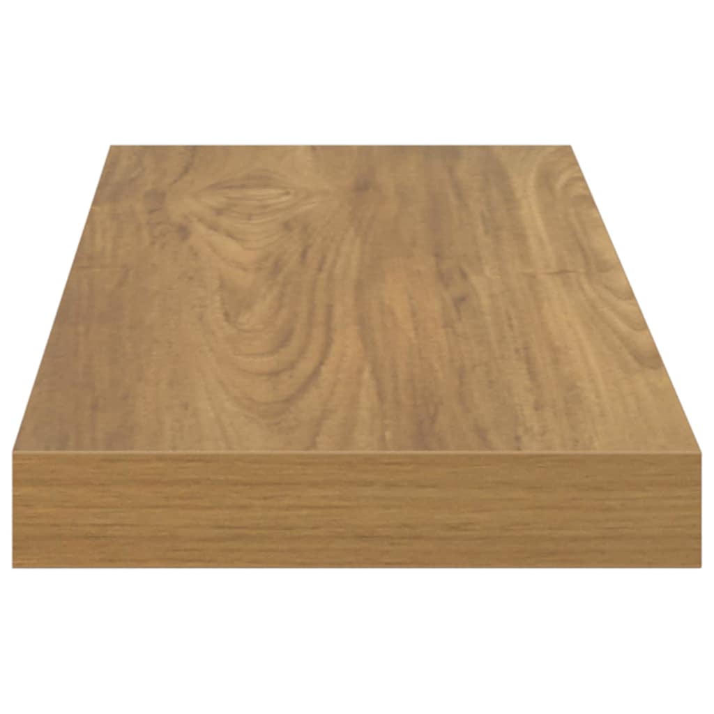 Polica na zidu 2 pcs Smeđa 80 x 23,5 x 4 cm Konstruirano drvo