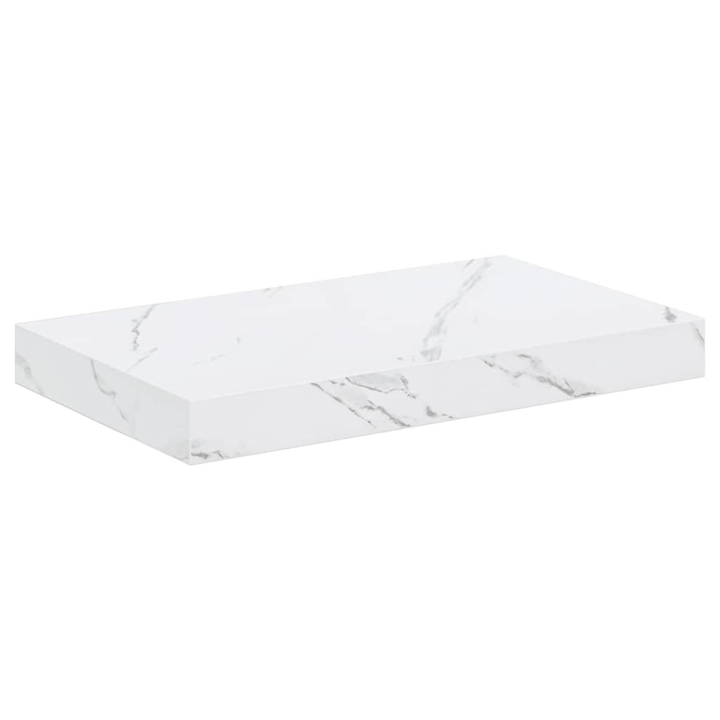 Polica na zidu Zidne 4 pcs Bijeli mramor 40 x 23,5 x 4 cm