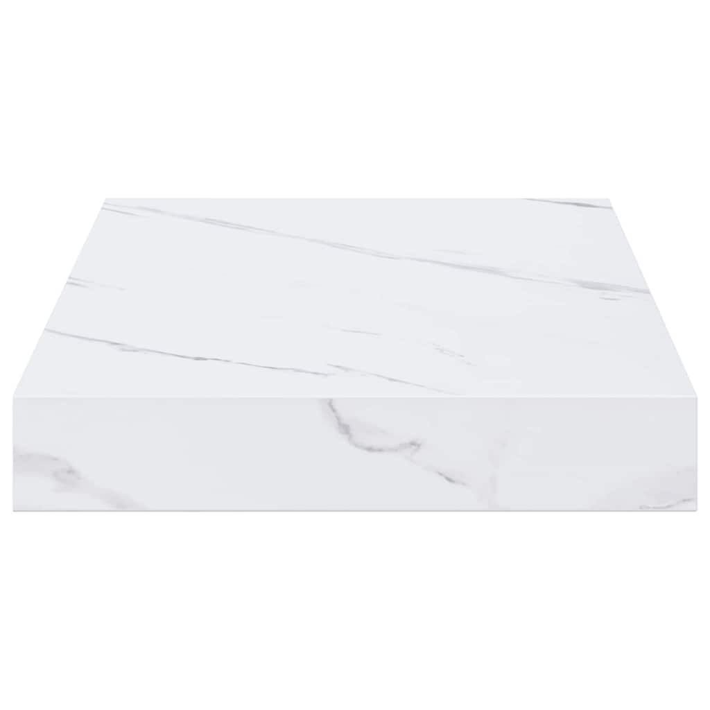Polica na zidu Zidne 4 pcs Bijeli mramor 40 x 23,5 x 4 cm