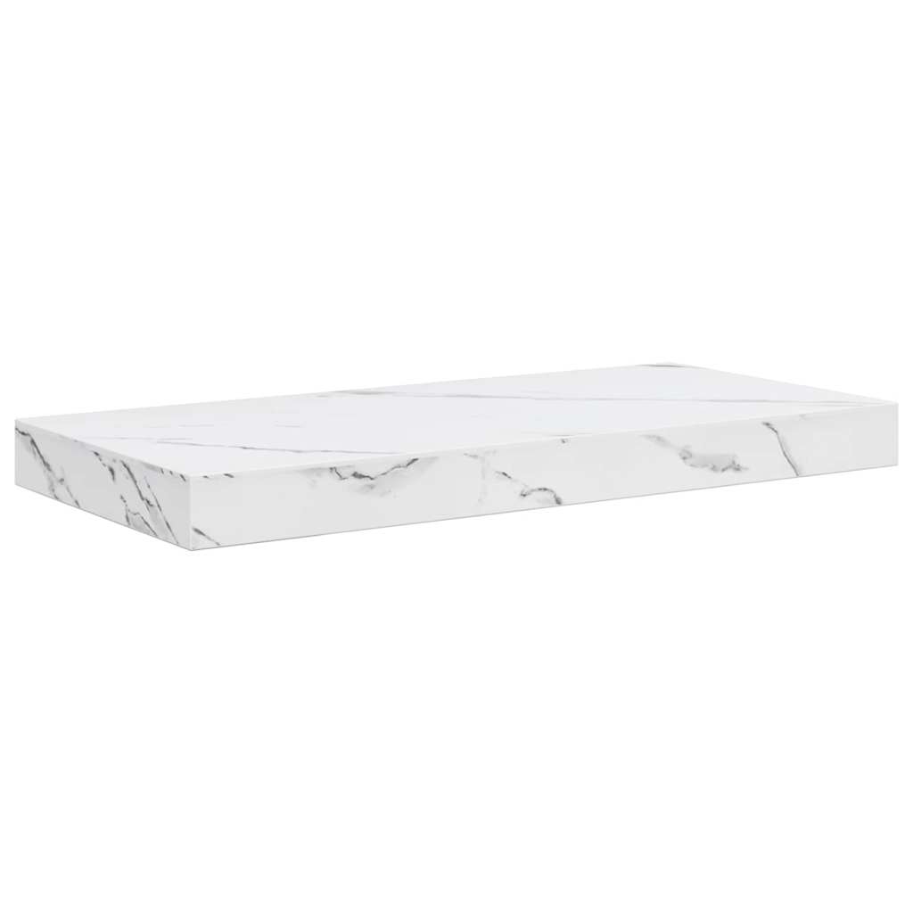 Polica na zidu Zidne 4 pcs Bijeli mramor 50 x 23,5 x 4 cm