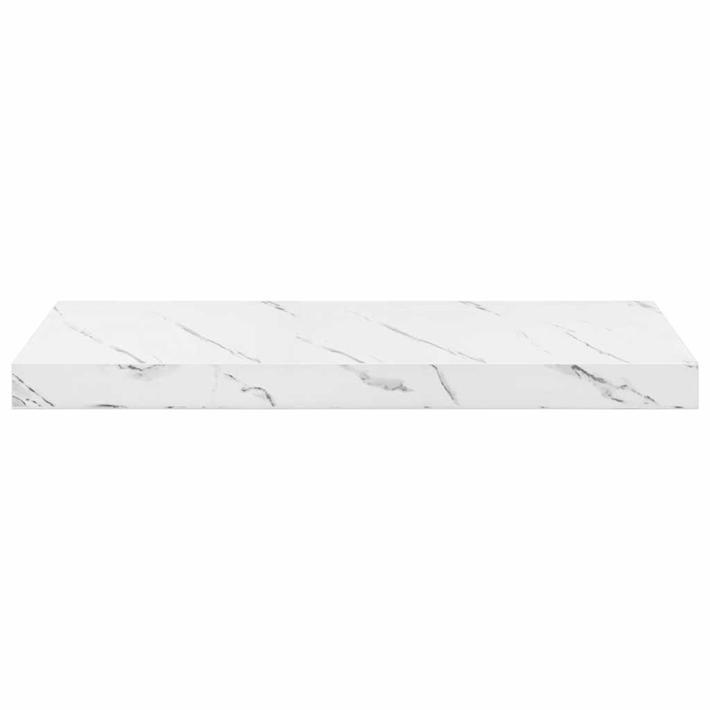 Polica na zidu Zidne 4 pcs Bijeli mramor 60 x 23 x 4 cm