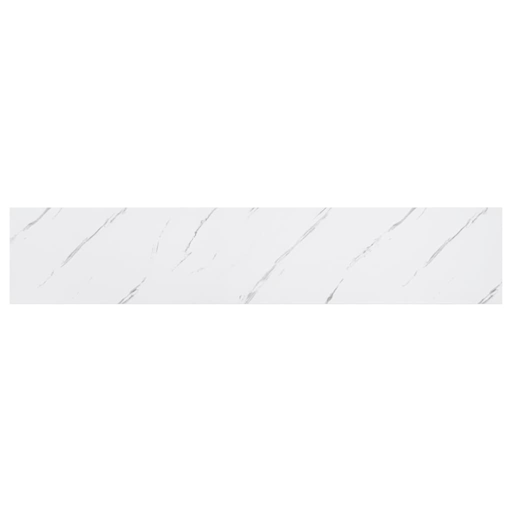 Polica na zidu Zidne 2 pcs Bijeli mramor 120 x 23,5 x 4 cm